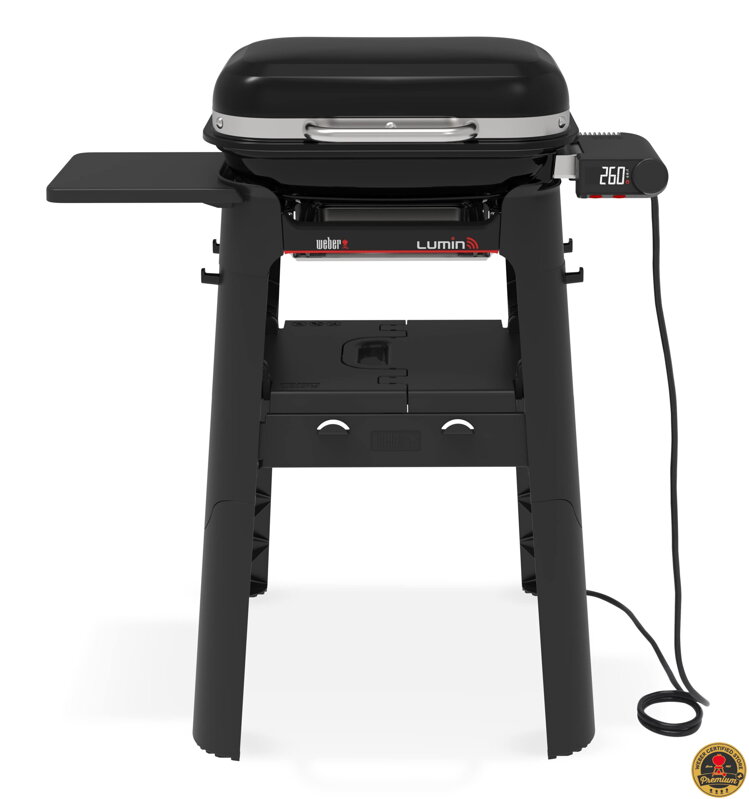 WEBER® Lumin Smart Compact Black Stand